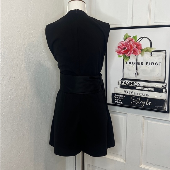 Maje Black Tie Waist Romper Size 38/M - Picture 5 of 10